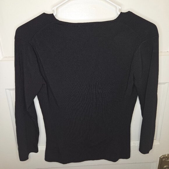 Andrea Viccaro Black Button-up Women's Top - Size Small - Picture 3 of 5